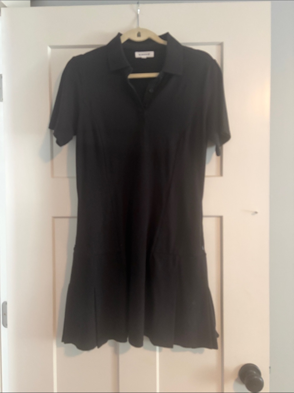 Black Polo Shirt Dress - Brand: UNKNOWN